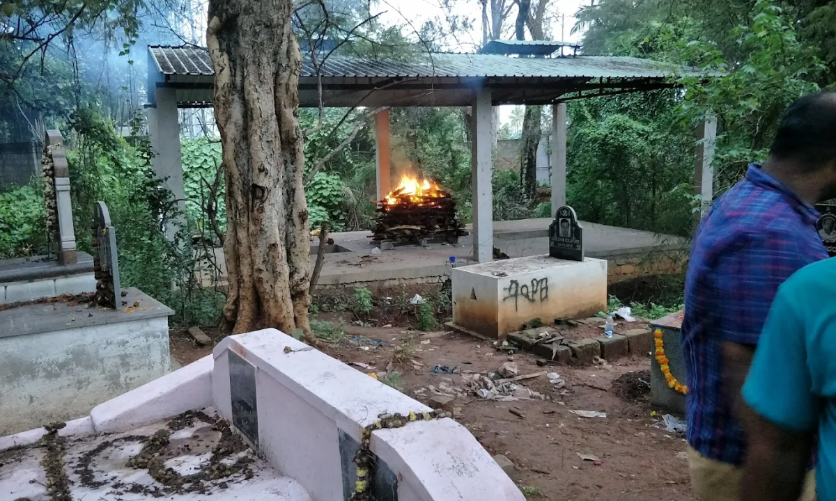 Wodden Burning Centre Hebbal Crematorium