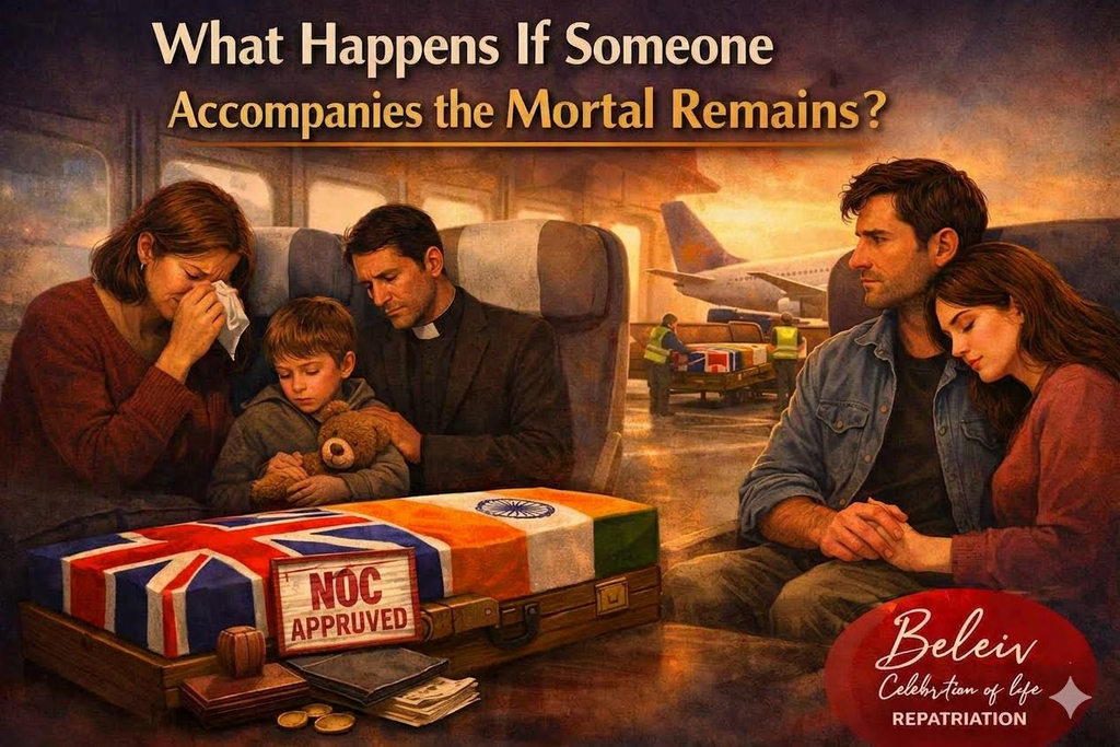 What Happens If Someone Accompanies the Mortal Remains?