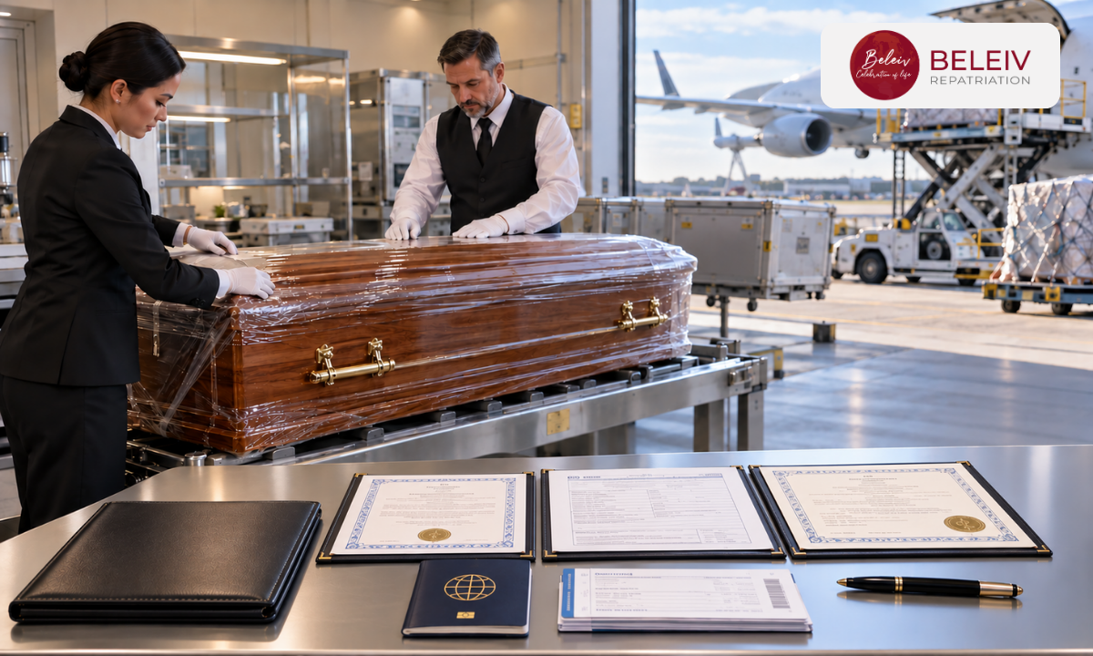 Embalming for international repatriation