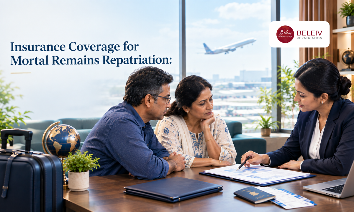 Insurance coverage for mortal remains repatriation