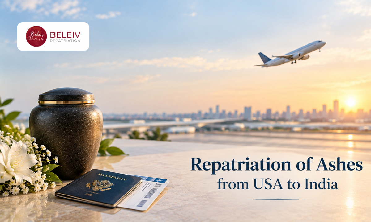 Ashes repatriation from USA to India