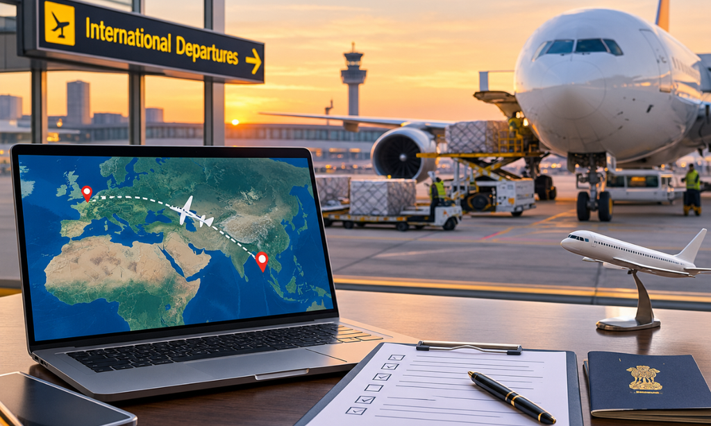 Confirming the airport and route into India for body repatriation