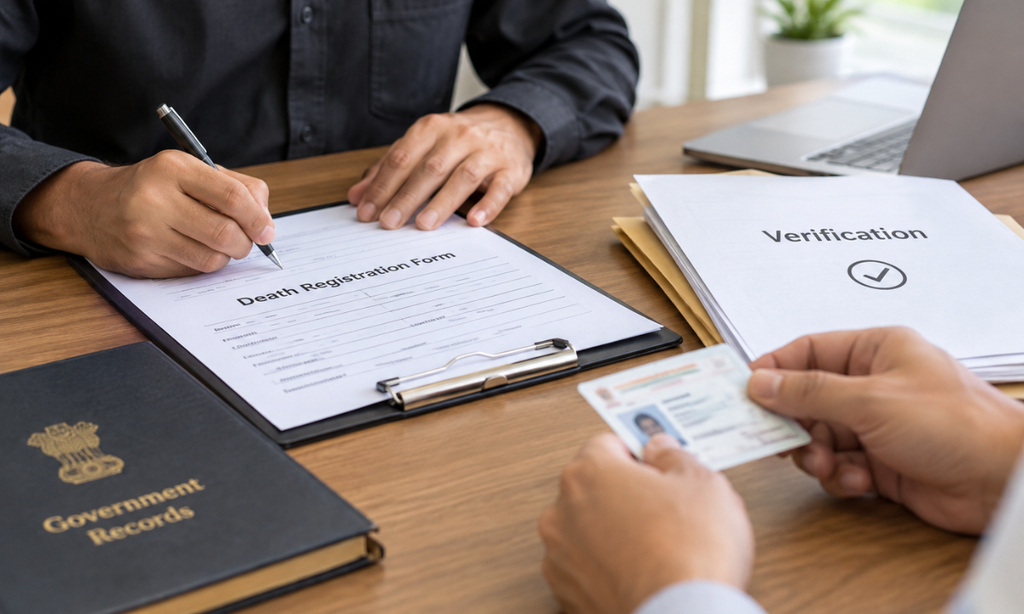 Death registration and verification process for repatriation of mortal remains
