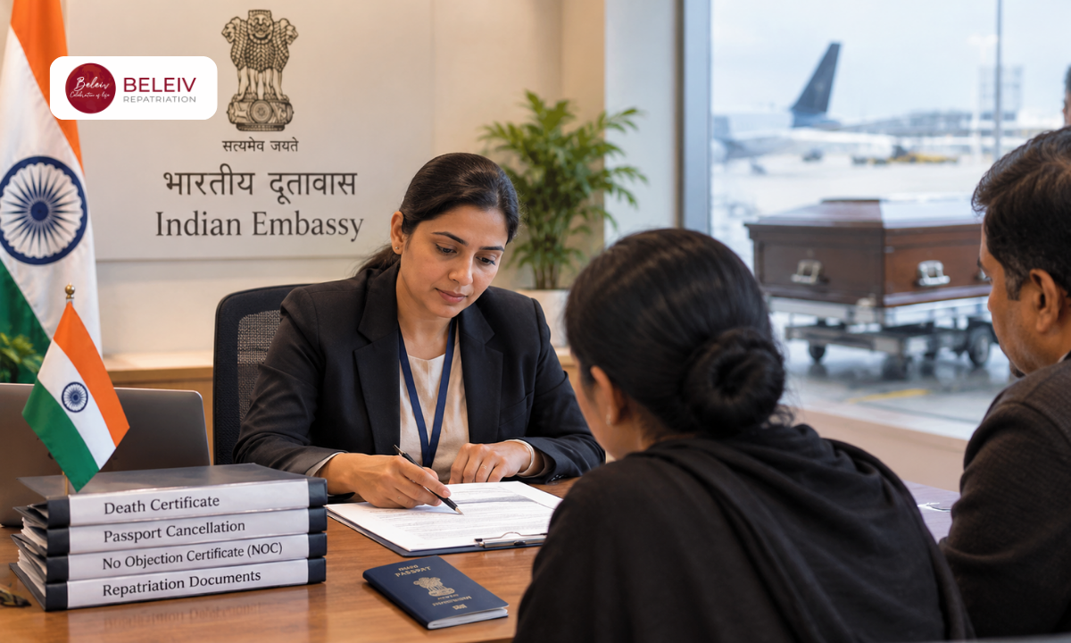 Indian Embassy assistance for repatriation of mortal remains to India