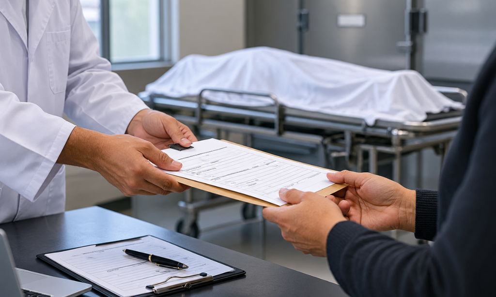 Obtaining the release of the body for international repatriation