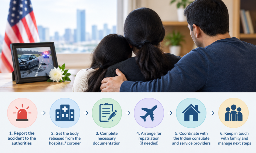 Steps for families after an accidental death in the USA
